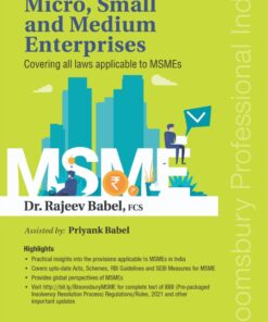 Bloomsbury's Treatise on Micro, Small and Medium Enterprises by Rajeev Babel - 1st Edition June 2021