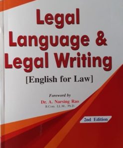 ALH's Legal language & Legal Writing (English for law) by Dr. S.R. Myneni - 2nd Edition Reprint 2022