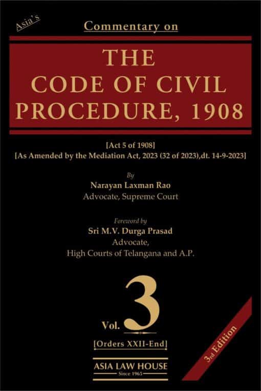 ALH's Commentary on Code of Civil Procedure,1908 by Narayan Laxman Rao