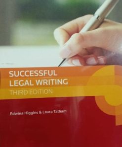 Sweet & Maxwell's Successful Legal Writing by Edwina Higgins & Laura Tatham - South Asian Edition 2019