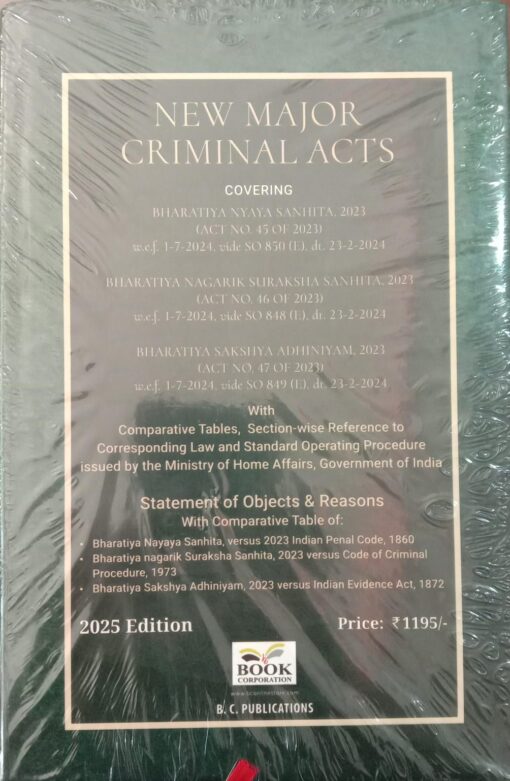 B.C. Publication’s New Major Criminal Acts - Edition 2025