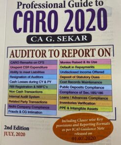 Commercial's Professional Guide to CARO 2020 By G. Sekar, 2nd Edition July 2020