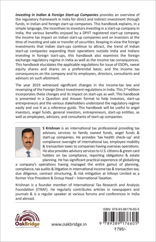 Oakbridge's Investing in Indian & Foreign Start-up Companies by S Krishnan - 2nd Edition September 2020