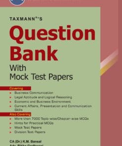 Taxmann's CS Executive Entrance Test | Question Bank by K.M Bansal - 2nd Edition August 2021