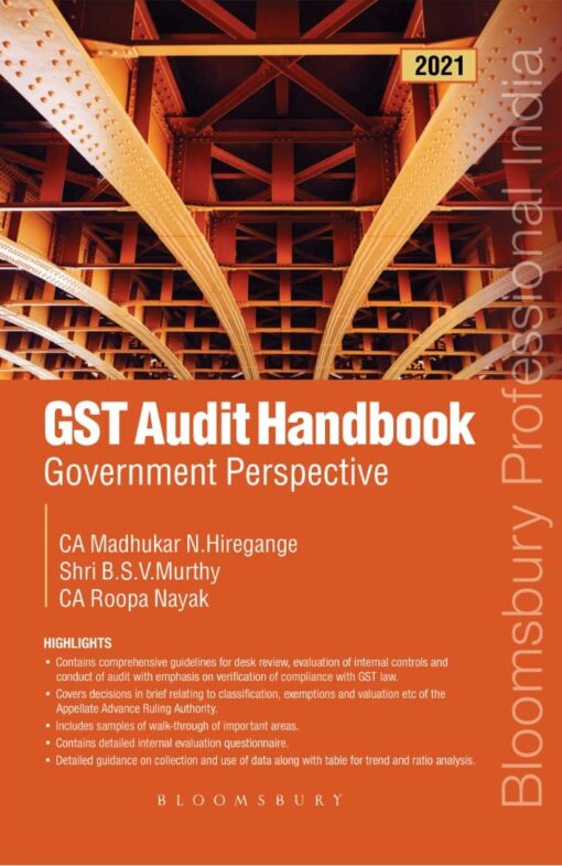 Bloomsbury's GST Audit Handbook - Government Perspective by Madhukar N.Hiregange - 1st Edition January 2021