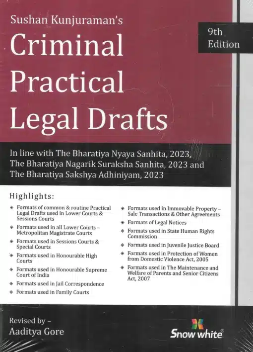 SWP's Criminal Practical Legal Drafts by Sushan Kunjuraman - 9th Edition 2025