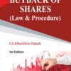 Bharat's BUY-BACK OF SHARES (Law & Procedure) by CS Khushboo Patodi - 1st Edition 2025