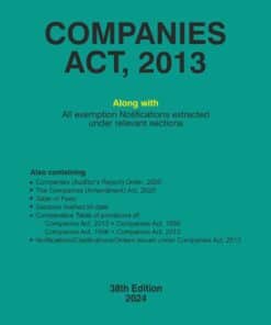 Bharat's Companies Act, 2013 (Pocket Size) - 38th Edition February 2024