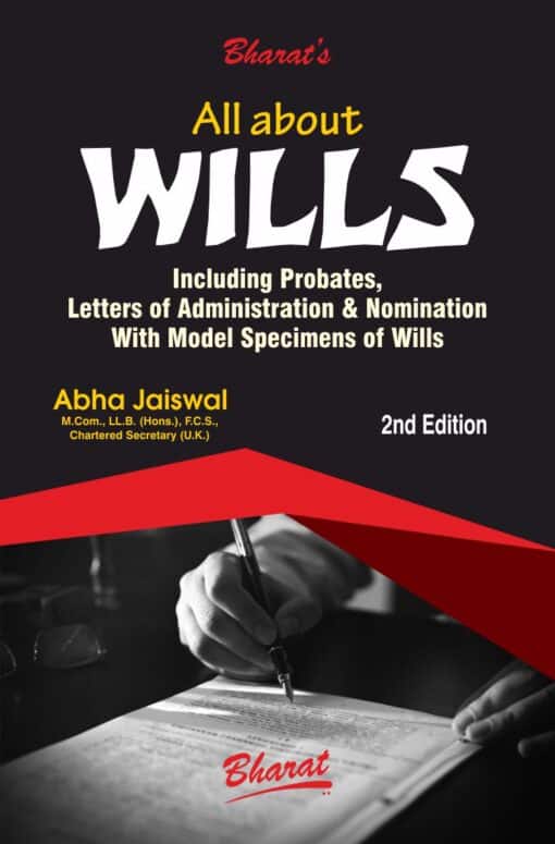 Bharat's All about WILLS by Abha Jaiswal - 2nd Edition 2023