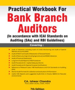 Taxmann's Practical Workbook for Bank Statutory Branch Auditors by Ishwar Chandra - 7th Edition 2023