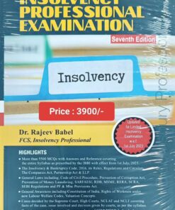 Bloomsbury's A Comprehensive Guide to the Insolvency Professional Examination by Dr. Rajeev Babel