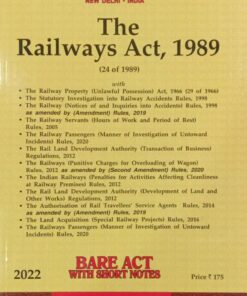 Lexis Nexis’s The Railways Act, 1989 (Bare Act) - 2022 Edition