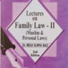 ALH's Lectures on Family Law - II (Muslim & Personal laws) by Dr. Rega Surya Rao