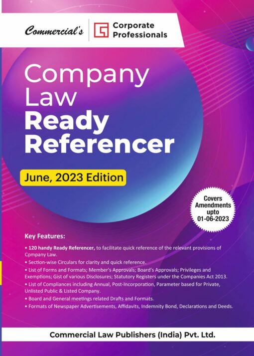 Commercial's Company Law Ready Referencer by Corporate Professional