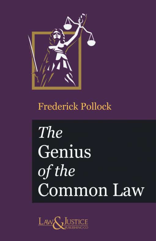 LJP's The Genius of the Common Law by Frederick Pollock - Indian Reprint Edition 2022