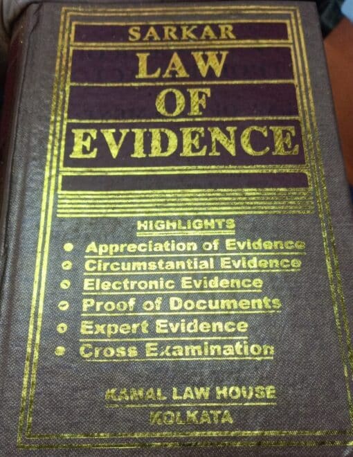 KLH's Law of Evidence by Sarkar - 1st Edition 2022