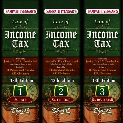 Bharat's Law of Income Tax (Volume 1 to 10) By Sampath Iyengar - 13th Edition 2024