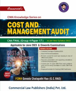 Commercial's Cost and Management Audit by CMA G.C. Rao for June 2023 Exam