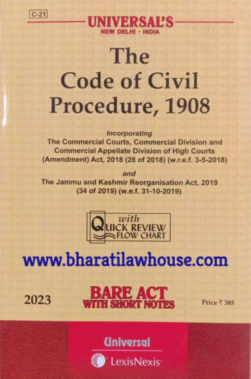 Lexis Nexis’s Code of Civil Procedure, 1908 (Bare Act) - 2023 Edition