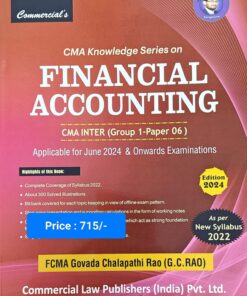 Commercial's Financial Accounting by CMA G.C. Rao for June 2024 Exam