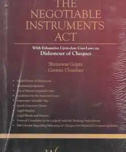 Whitesmann's The Negotiable Instruments Act With Exhaustive Up-To-Date Case-Laws On Dishonour Of Cheques by Shriniwas Gupta