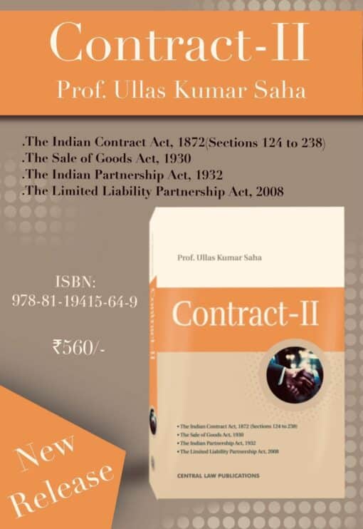 CLP's Contract-II by Ullas Kumar Saha - 1st Edition 2024