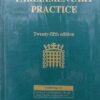 Lexis Nexis's Parliamentary Practice by Erskine May - 25th Edition 2019