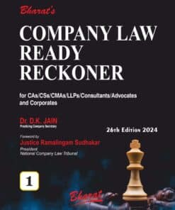 Bharat's Company law Ready Reckoner by Dr. D.K. Jain - 26th Edition 2024