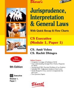 Bharat's Jurisprudence, Interpretation & General Laws by CS Amit Vohra for Dec 2023 Exams