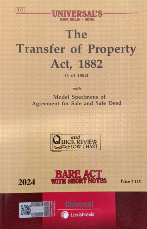 Lexis Nexis’s Transfer of Property Act, 1882 (Bare Act) - 2024 Edition