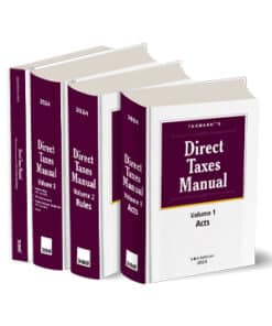 Taxmann's Direct Taxes Manual (Set of 3 volumes) - 54th Edition 2024