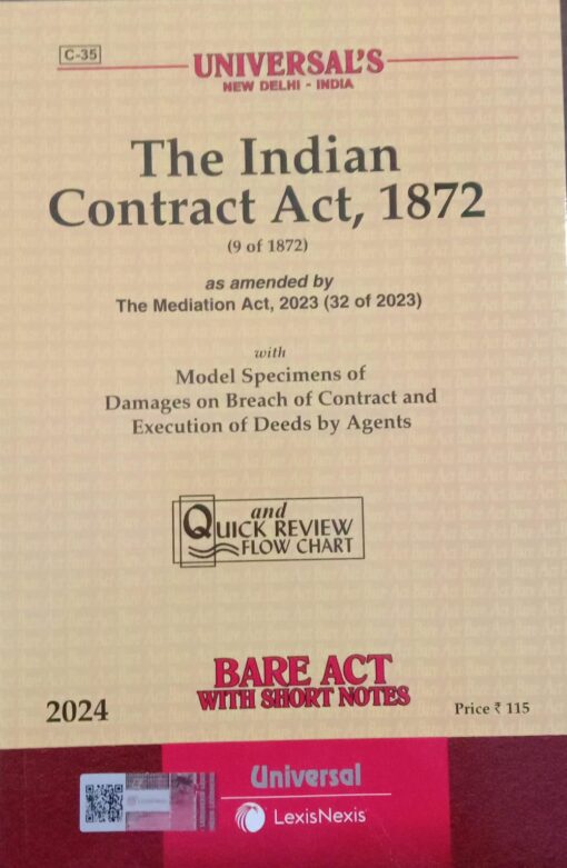 Lexis Nexis’s Contract Act, 1872 (Bare Act) - 2024 Edition