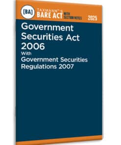 Taxmann's Government Securities Act 2006 – Bare Act with Section Notes - Edition 2025