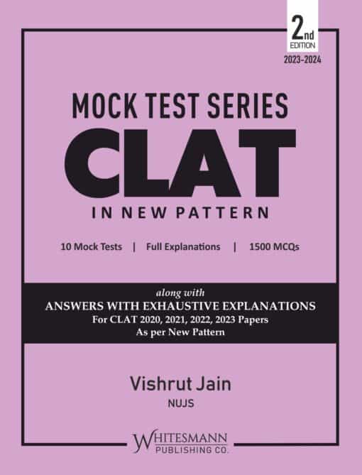 Whitesmann’s Mock Test Series CLAT in New Pattern 2023-2024 by Vishrut Jain