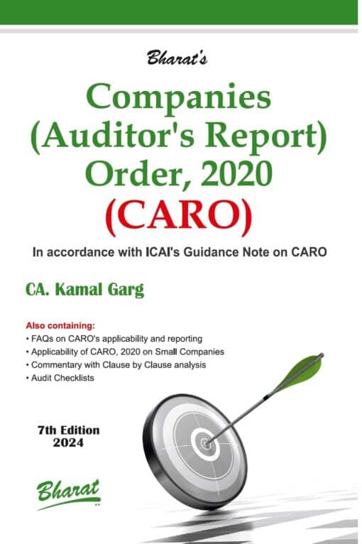 Bharat's Companies (Auditor's Report) Order, 2020 (CARO) By CA. Kamal Garg