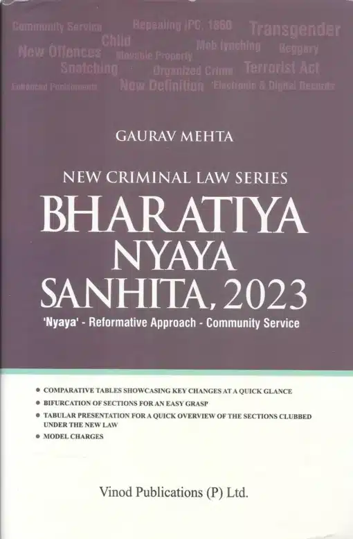 Vinod Publication's Bharatiya Nyaya Sanhita, 2023 by Gaurav Mehta