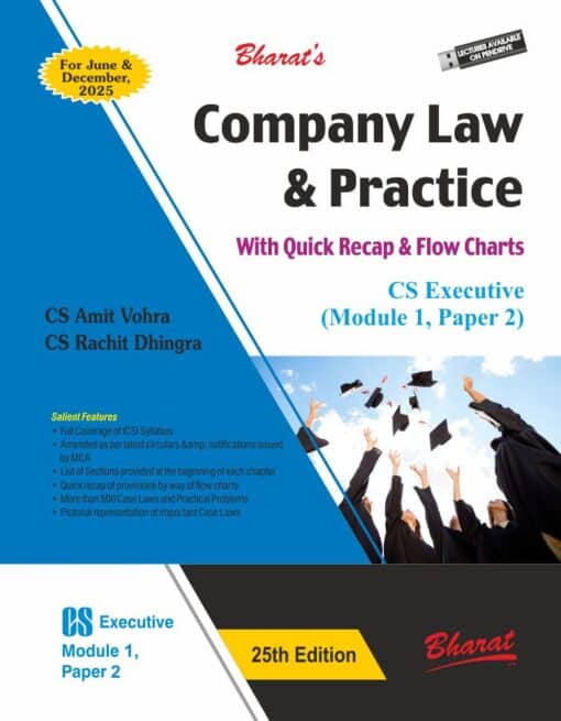 Bharat's Company law & Practice by CS Amit Vohra for June 2025 Exam