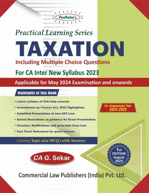 Commercial's Practical Learning Series - Taxation by G. Sekar for May 2024