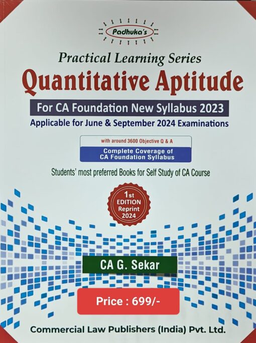 Commercial's Practical Learning Series - Quantitative Aptitude by G. Sekar for September 2024