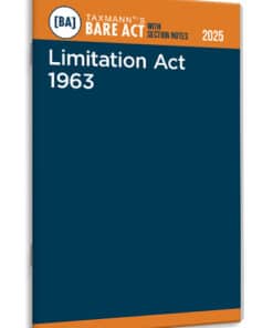 Taxmann's Limitation Act 1963 – Bare Act with Section Notes - Edition 2025