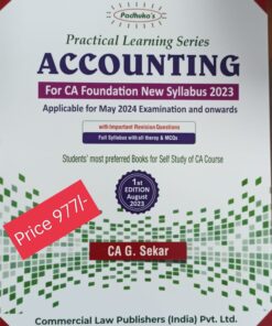 Commercial's Practical Learning Series - Accounting by G. Sekar for May 2024