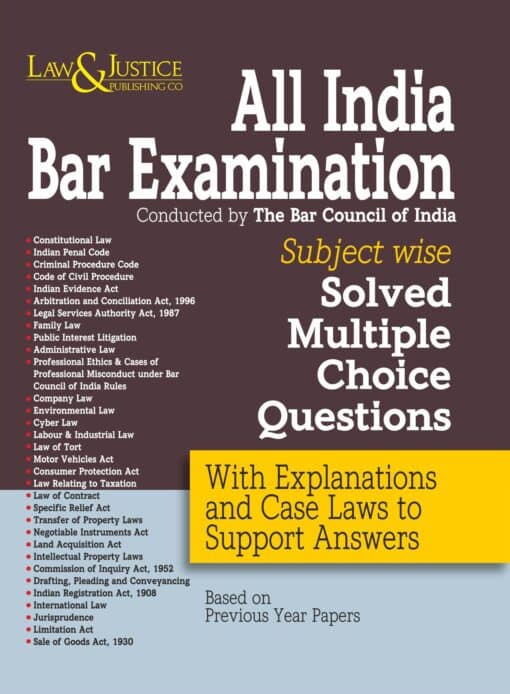 LJP's AIBE Subject Wise Solved Multiple Choice Questions - 1st Edition 2023