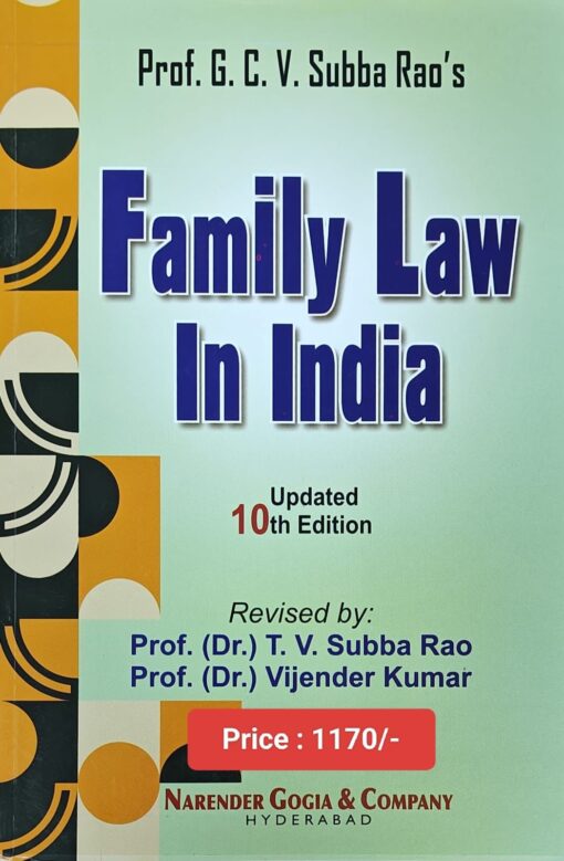 ALH's Family Law in India by G.C.V. Subba Rao - Updated 10th Edition 2024