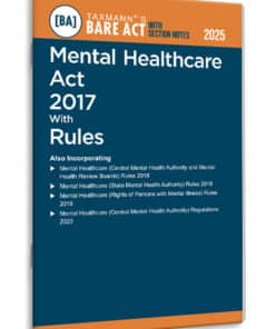 Taxmann's Mental Healthcare Act 2017 with Rules – Bare Act with Section Notes - Edition 2025