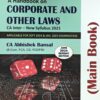 Commercial's A Handbook on Corporate And Other Laws (Main Book) by Abhishek Bansal for Sept 2024