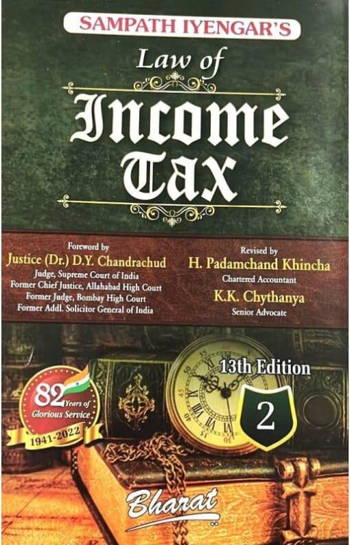 Bharat's Law of Income Tax (Volume 2) By Sampath Iyengar - 13th Edition 2024