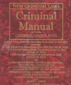 LJP's New Criminal laws - Criminal Manual - Criminal Major Acts - Edition 2024