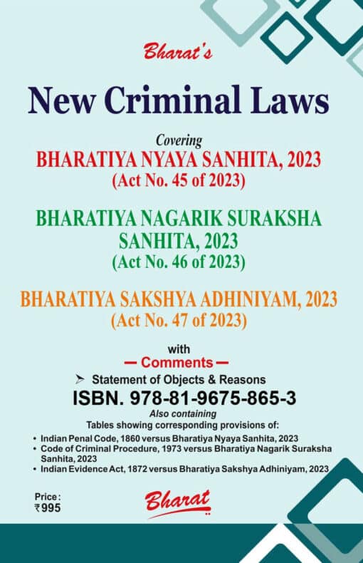 Bharat’s New Criminal Laws - 1st Edition 2024