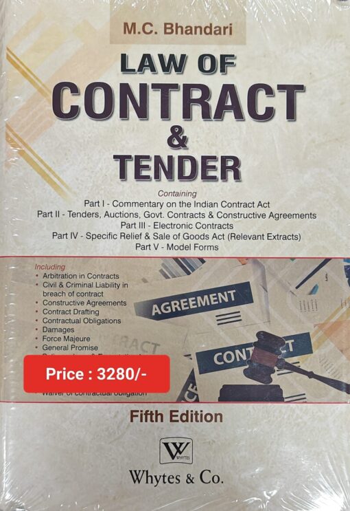 Whytes & Co's Law of Contract & Tender by M.C. Bhandari - 5th Edition 2024