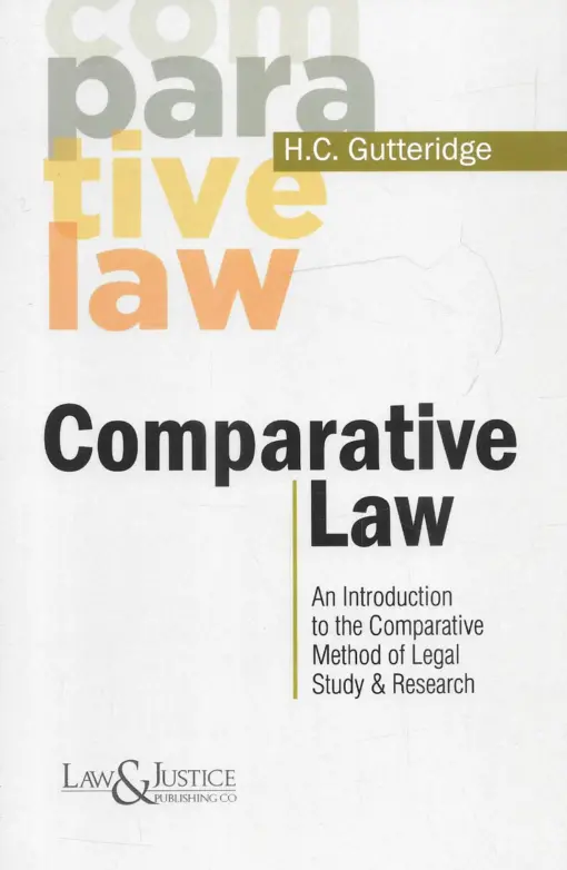 LJP's Comparative Law by H.C. Gutteridge